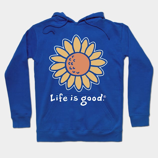 Life Is Really Good Sunflower 2 Hoodie by CedricPatels